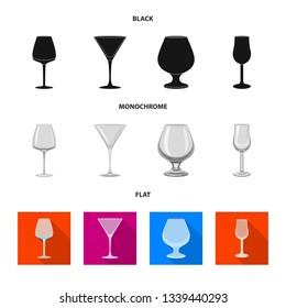 Vector design of form and celebration sign. Collection of form and volume stock vector illustration.