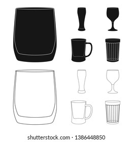 Vector design of form and celebration sign. Collection of form and volume vector icon for stock.