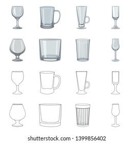 Vector design of form and celebration sign. Set of form and volume stock symbol for web.
