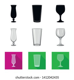 Vector design of form and celebration sign. Set of form and volume stock vector illustration.