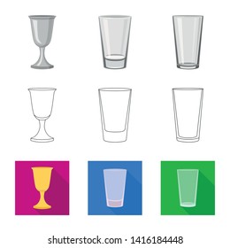 Vector design of form and celebration sign. Collection of form and volume vector icon for stock.