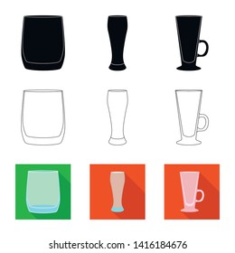 Vector design of form and celebration sign. Collection of form and volume stock symbol for web.