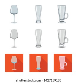 Vector design of form and celebration sign. Collection of form and volume stock symbol for web.
