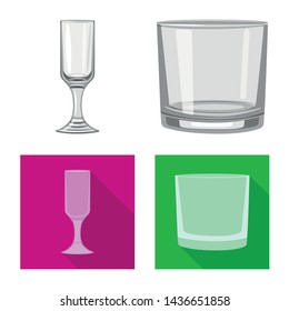 Vector design of form and celebration sign. Collection of form and volume stock symbol for web.