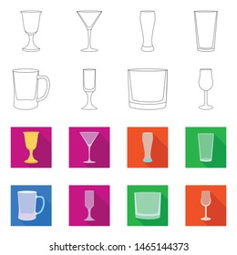 Vector design of form and celebration sign. Collection of form and volume stock vector illustration.