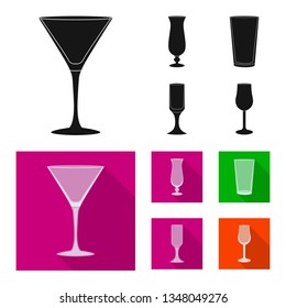 Vector design of form and celebration symbol. Set of form and volume stock vector illustration.