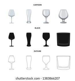 Vector design of form and celebration symbol. Collection of form and volume stock vector illustration.