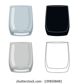 Vector design of form and celebration symbol. Collection of form and volume stock vector illustration.