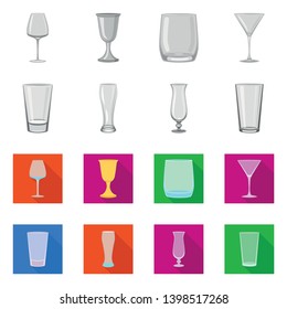 Vector design of form and celebration symbol. Collection of form and volume vector icon for stock.
