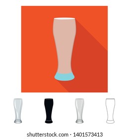Vector design of form and celebration symbol. Set of form and volume stock vector illustration.
