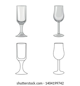 Vector design of form and celebration symbol. Collection of form and volume stock symbol for web.