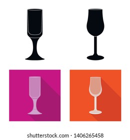 Vector design of form and celebration symbol. Collection of form and volume stock vector illustration.