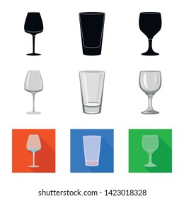 Vector design of form and celebration symbol. Collection of form and volume stock symbol for web.