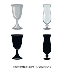 Vector design of form and celebration symbol. Set of form and volume stock symbol for web.