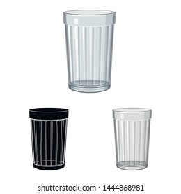 Vector design of form and celebration symbol. Set of form and volume vector icon for stock.