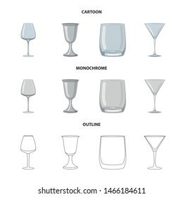 Vector design of form and celebration symbol. Collection of form and volume vector icon for stock.