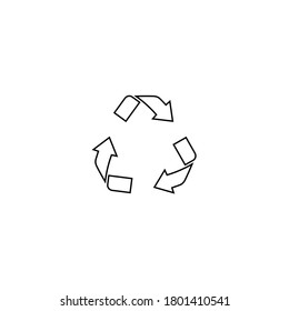 vector design in the form of a recycling logo or icon