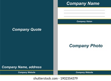 Vector Design for Formal Company Folder