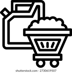 Vector Design Fossil Fuels Icon Style