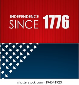 Vector design for fourth of july.