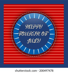 vector design for fourth of July, Independence day of America. 