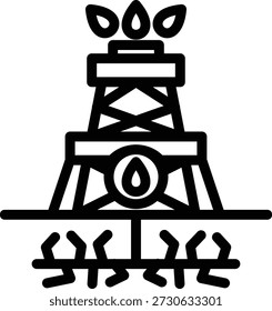 Vector Design Fracking Icon Style