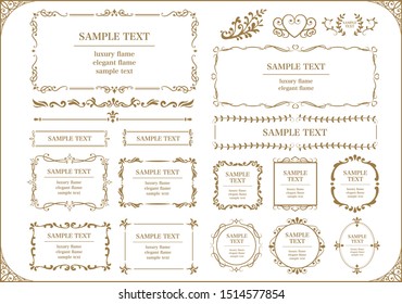 a vector design frame set