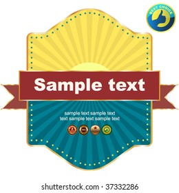 Vector design frame. Vector template.