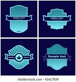 Vector design frames. Vector set.