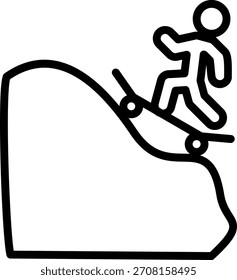 Vectordesign Kostenloses Klettern Symbolstil
