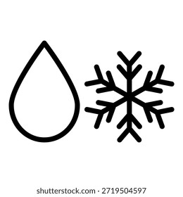 Estilo de icono de congelación de diseño de Vector