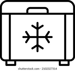 Estilo de iconos congelador de diseño de vectores