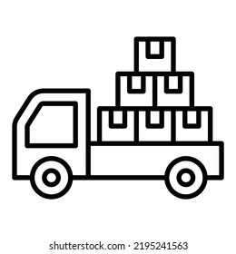 Vector Design Freight Icon Style