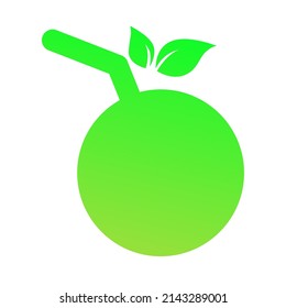 vector design, fresh coconut fruit shape illustration