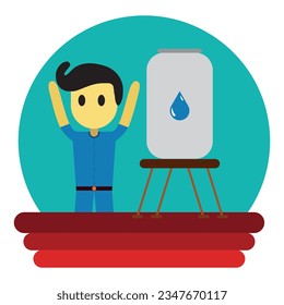 Vector design: Fresh, soft blue, smooth water flow, minimalistic logo, clear and eco-friendly message.