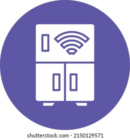 Vector Design Fridge Icon Style