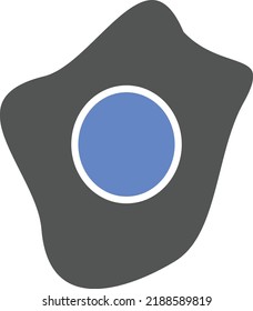 Vector Design Fried Egg Icon Style