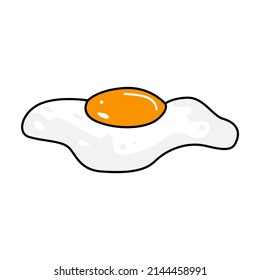 Vector Design, Fried Egg Shape Illustration