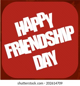 Vector design for friendship day.