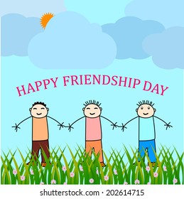 Vector design for friendship day.