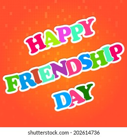 Vector design for friendship day.