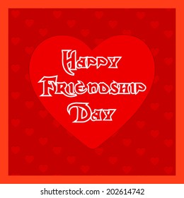 Vector design for friendship day.