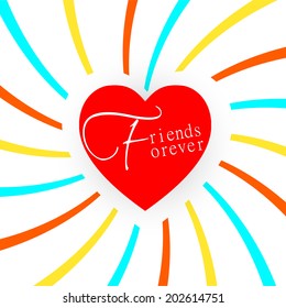 Vector design for friendship day.