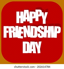 Vector design for friendship day.