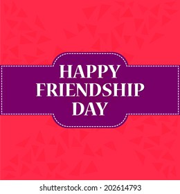 Vector design for friendship day.