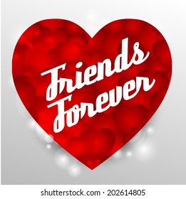Vector design for friendship day.