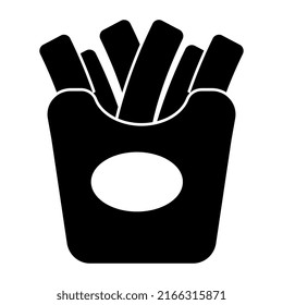 Vector design of fries packet