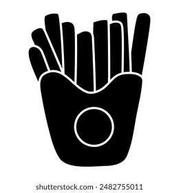 Diseño de Vector de paquete de papas fritas

