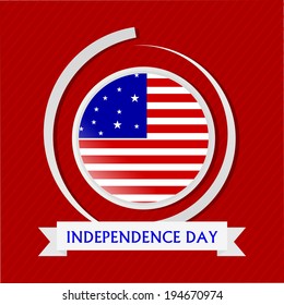 vector design fro fourth of July, Independence day of America. 