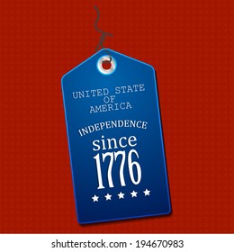 vector design fro fourth of July, Independence day of America. 
